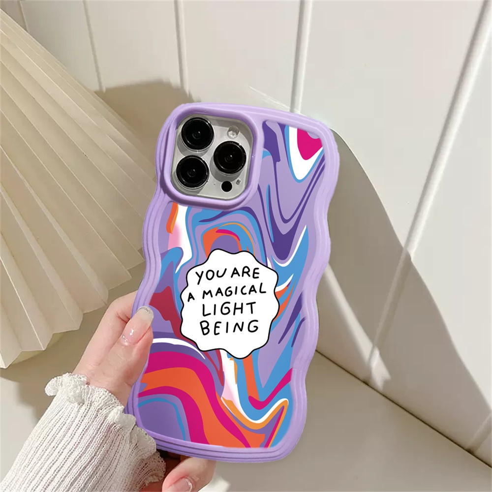 Case TPU Warna Warni Casing Air Realme 10 C33 C30 C31 C35 C21Y C25Y Realme C11 C25 C17 C15 C12 C3 C2 Realme 8i 7i 5 5i 6i 7 Pro Ripple Wave Edge TPU Phone Cover