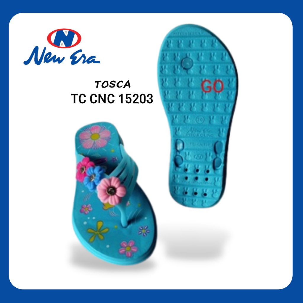 gos NEW ERA TC CNC 15203 sandal BUNGA jepit anak MURAH SZE 25-29