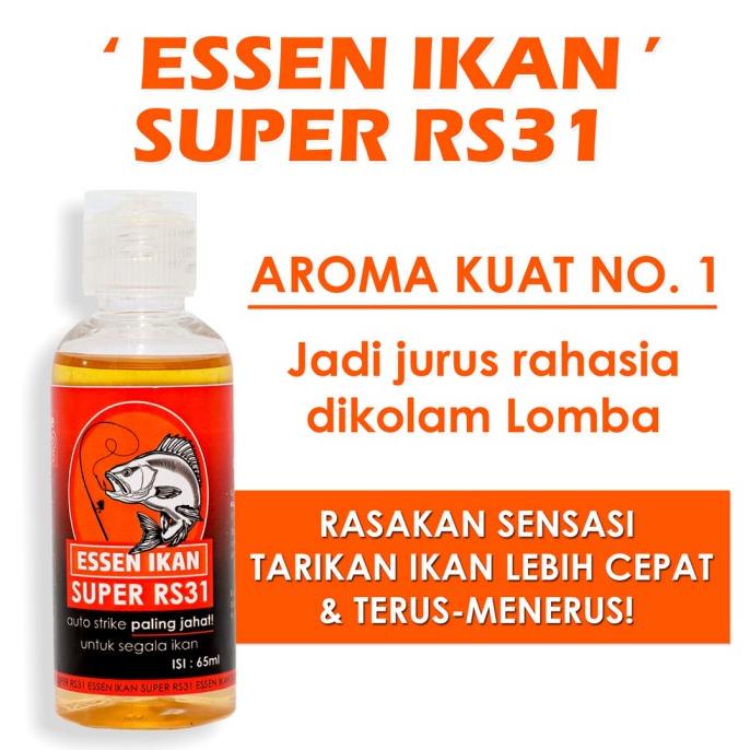 [Bayar DiTempat] Essen Ikan Super RS31 | Essence pancing untuk ikan mas, lele, , bawal.