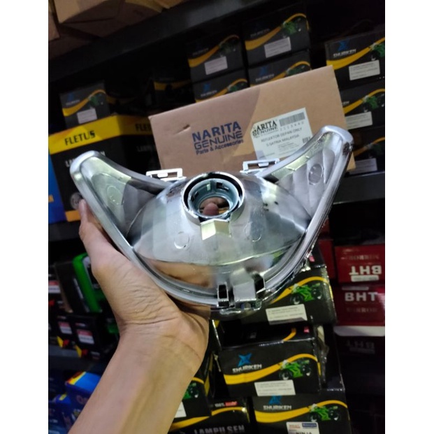 Reflektor Lampu Depan Satria Hiu Malaysia Kualitas Terbaik