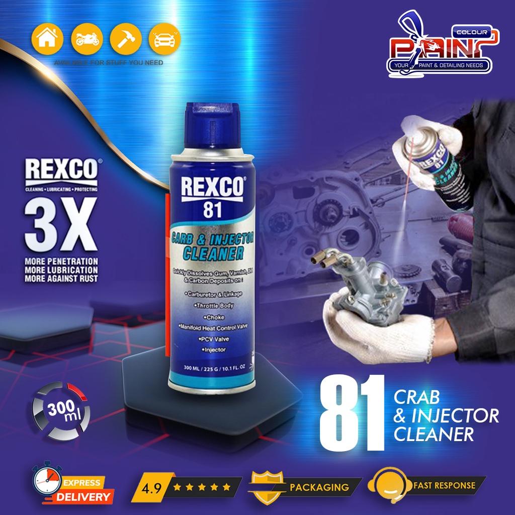 Rexco 81 Pembersih Karburator dan Injektor (Cleaner) 300 Ml