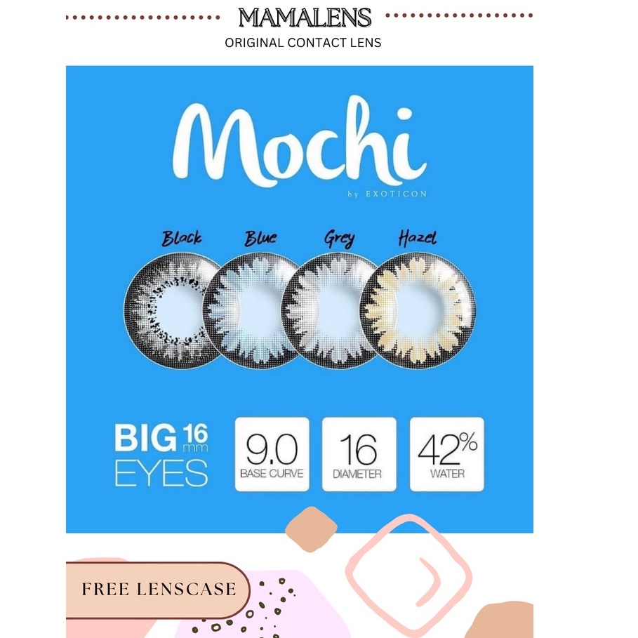 SOFTLENS X2 MOCHI NORMAL DAN MINUS -0.50 S/D -3.00 | FREE LENSCASE - MAMALENS