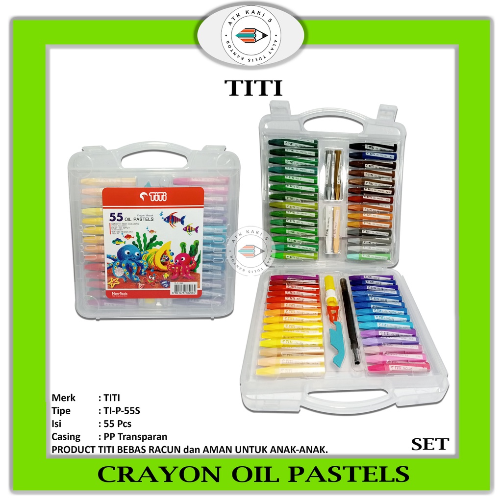 

TITI - Crayon Oil Pastel 55 Color TI-P-55S - Set