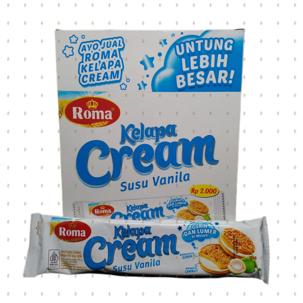 

Roma Kelapa Cream 480gr - Pak Isi 12 sachet