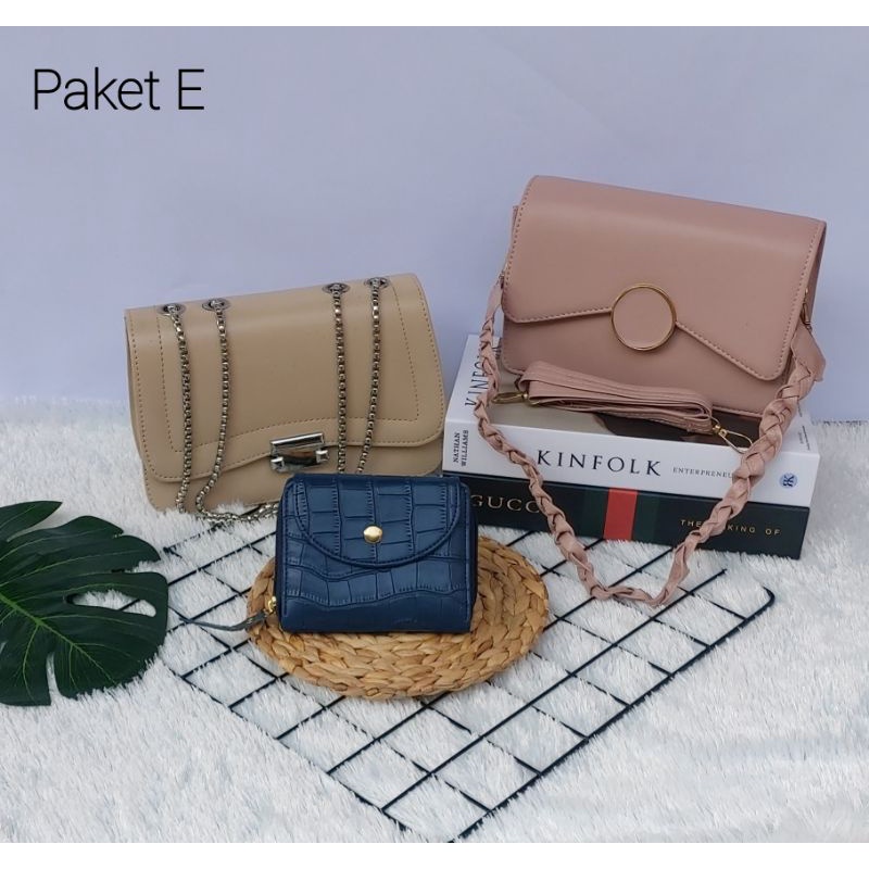 Tas selempang paket hemat promo 12.12 tas wanita