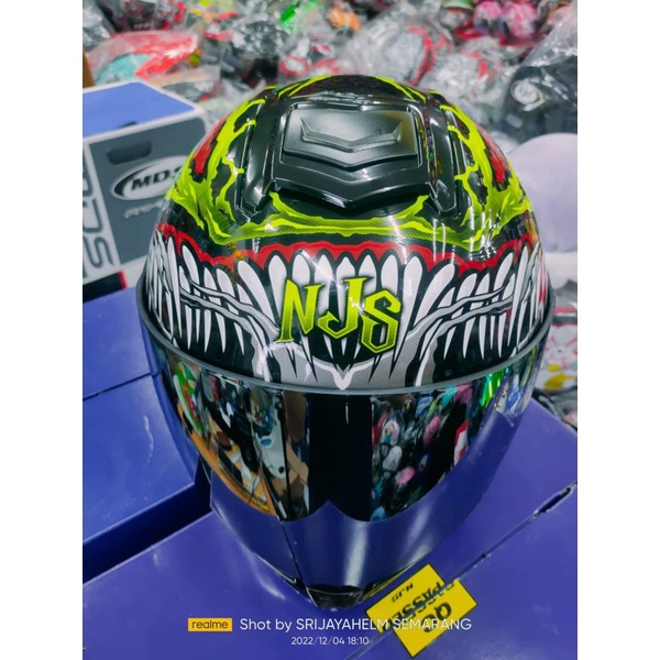 HELM NJS ZX1 HELLCRAFT STANDAR & PAKET GANTENG