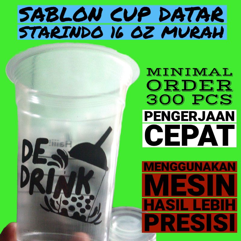 Jual Sablon Cup Datar Oz Starindo Shopee Indonesia