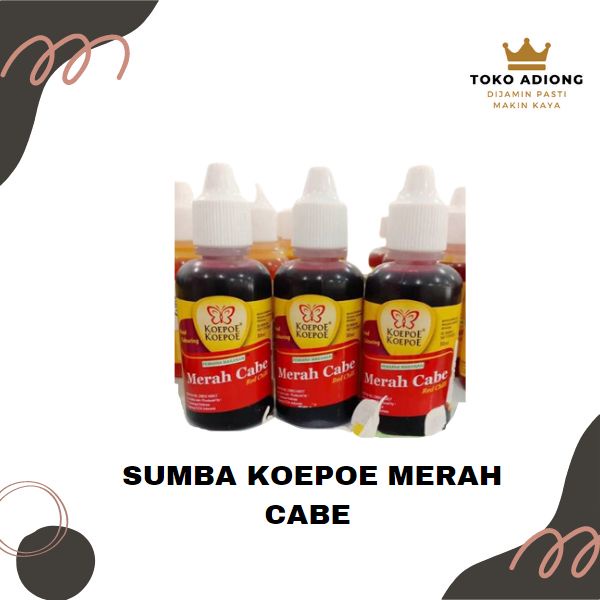 

PEWARNA KOEPOE KOEPOE MERAH CABE 30ML - SUMBO KOEPOE WATER BASE - PEWARNA MAKANAN - FOOD COLOURING