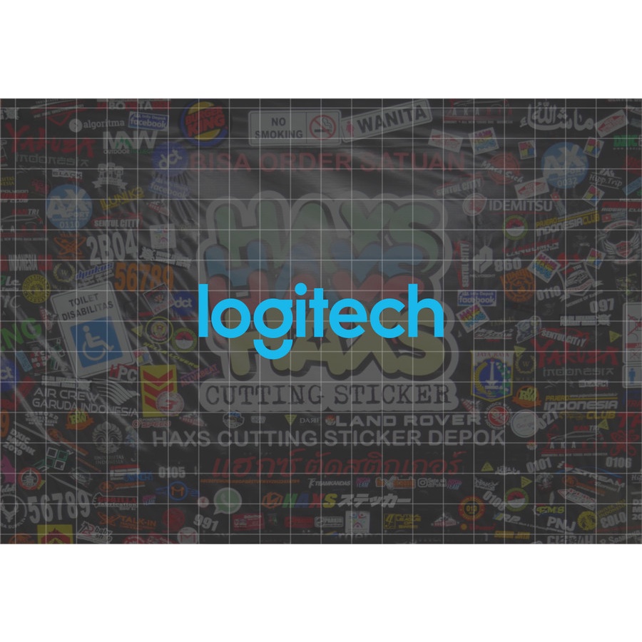 Cutting Sticker Logitech Ukuran 8 Cm Untuk Motor Mobil