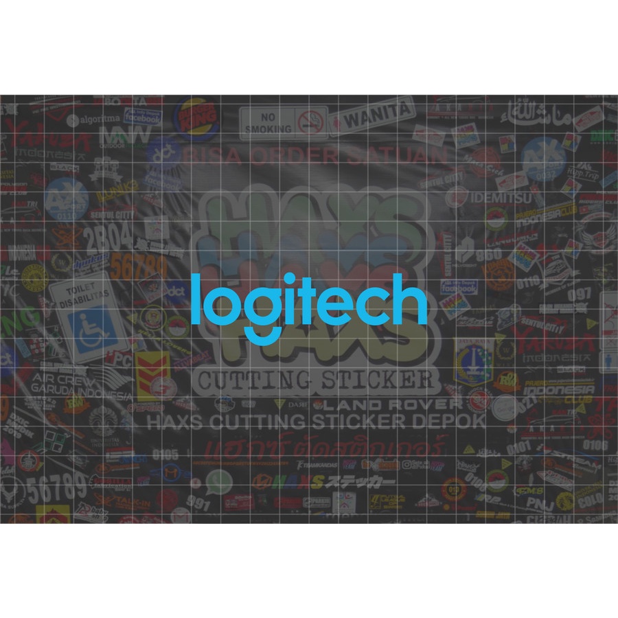 Cutting Sticker Logitech Ukuran 8 Cm Untuk Motor Mobil