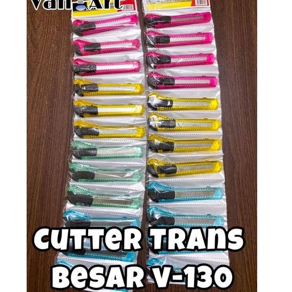 

ど (HARGA 1 LUSIN) Cutter, pemotong, pisau, cutter transparan warna, alat potong, cutter renteng murah ゖ゚