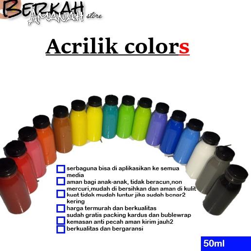 

(R-21☎) cat lukis acrilik 50ml satuan langsung kirim