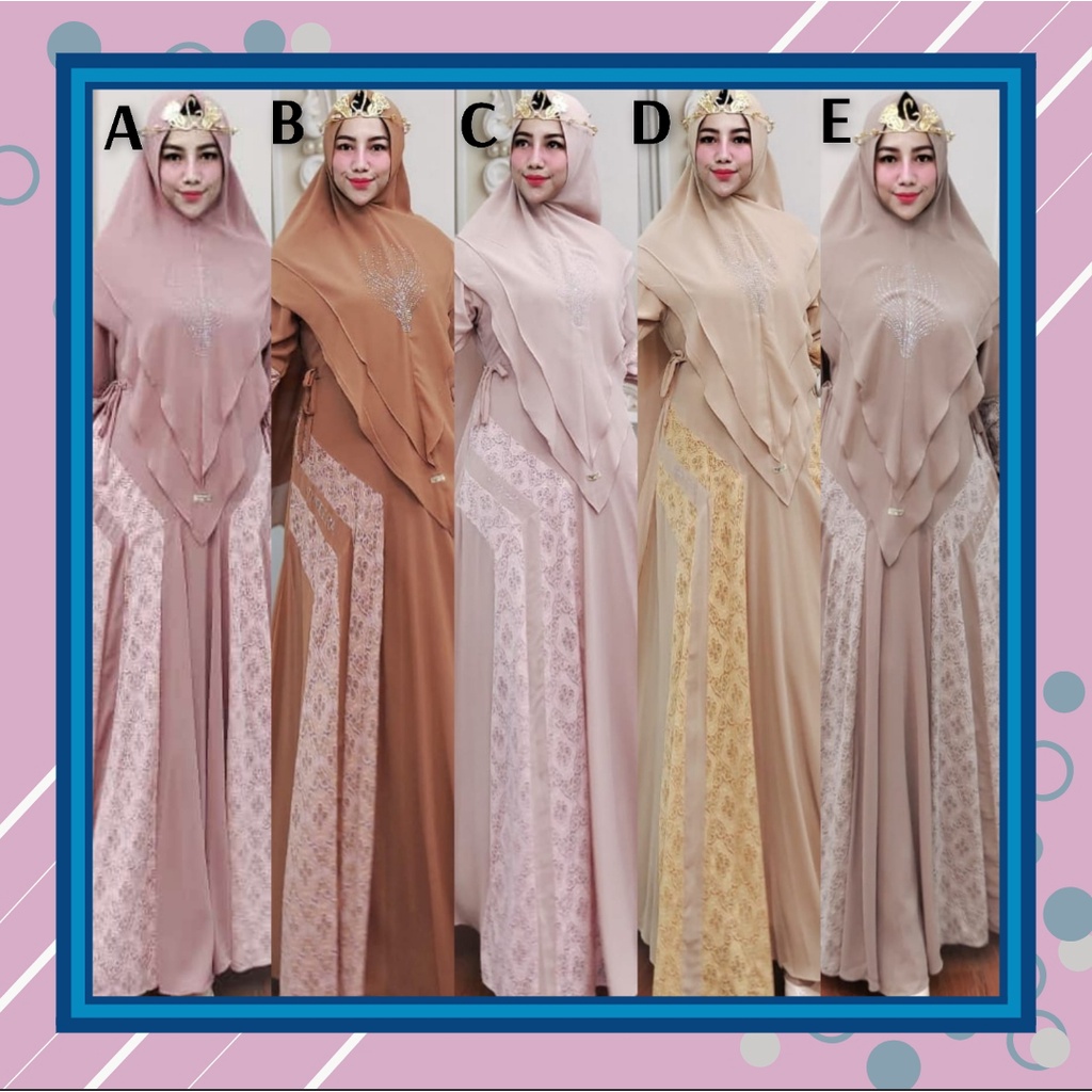 Elizabeth series gamis syari ori by Syafeera