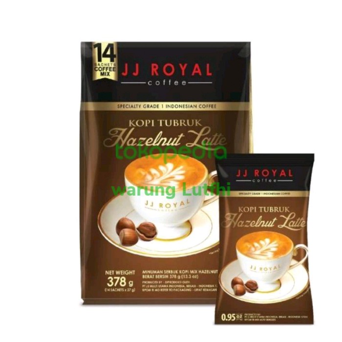 

Jj royal kopi tubruk hzl latte 14x27gr