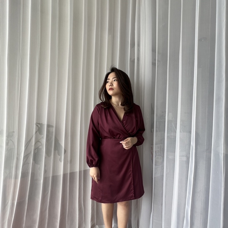 Amora Dress (dress natal / baju natal / satin )