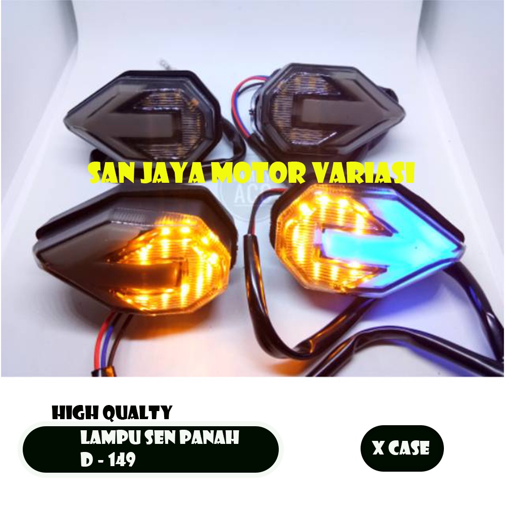 LAMPU SEN MOTOR UNIVERSAL TIPE D149 MODEL PANAH X-CASE