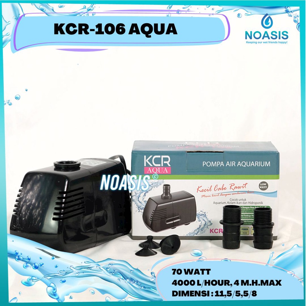 POMPA AQUARIUM CELUP WATER PUMP KANDILA KCR 106 KCR-106 KOLAM IKAN KOI 4000 L/H 70 W