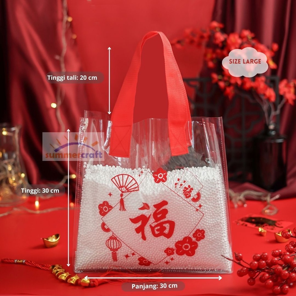 Tas Mika Hampers Imlek | Cny Hampers Bag | Bingkisan Souvenir Sincia | Goodie Bag Chinese New Year| 