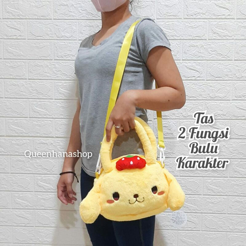 Tas Selempang Boneka Anak Cewek Karakter Tas Teng-teng 2 Fungsi