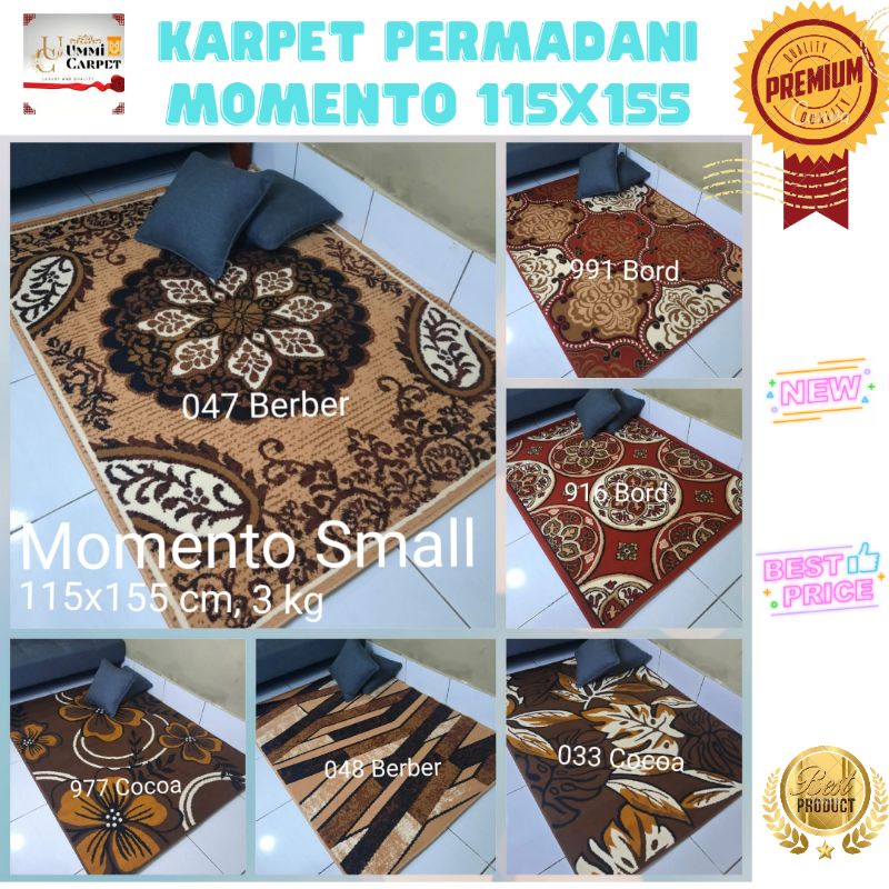 karpet permadani momento kecil alas meja ruang tv 115x155