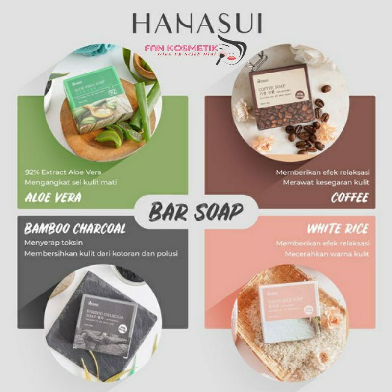 HANASUI SOAP/SABUN HANASUI 60g