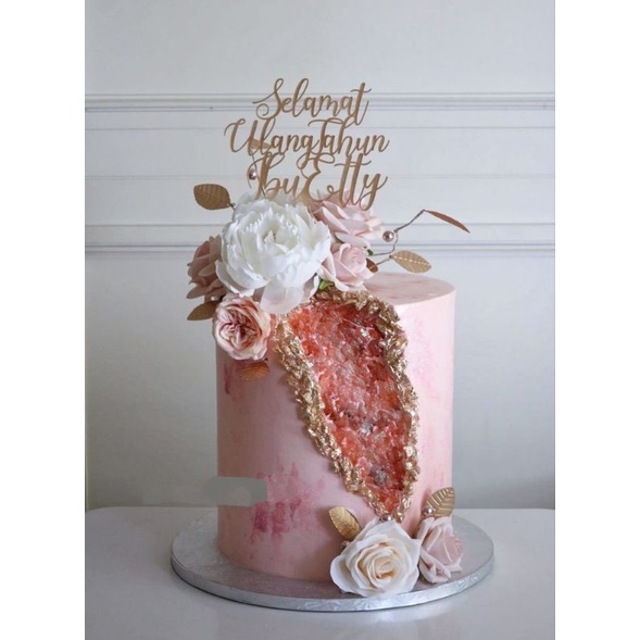 

geode cake cristal