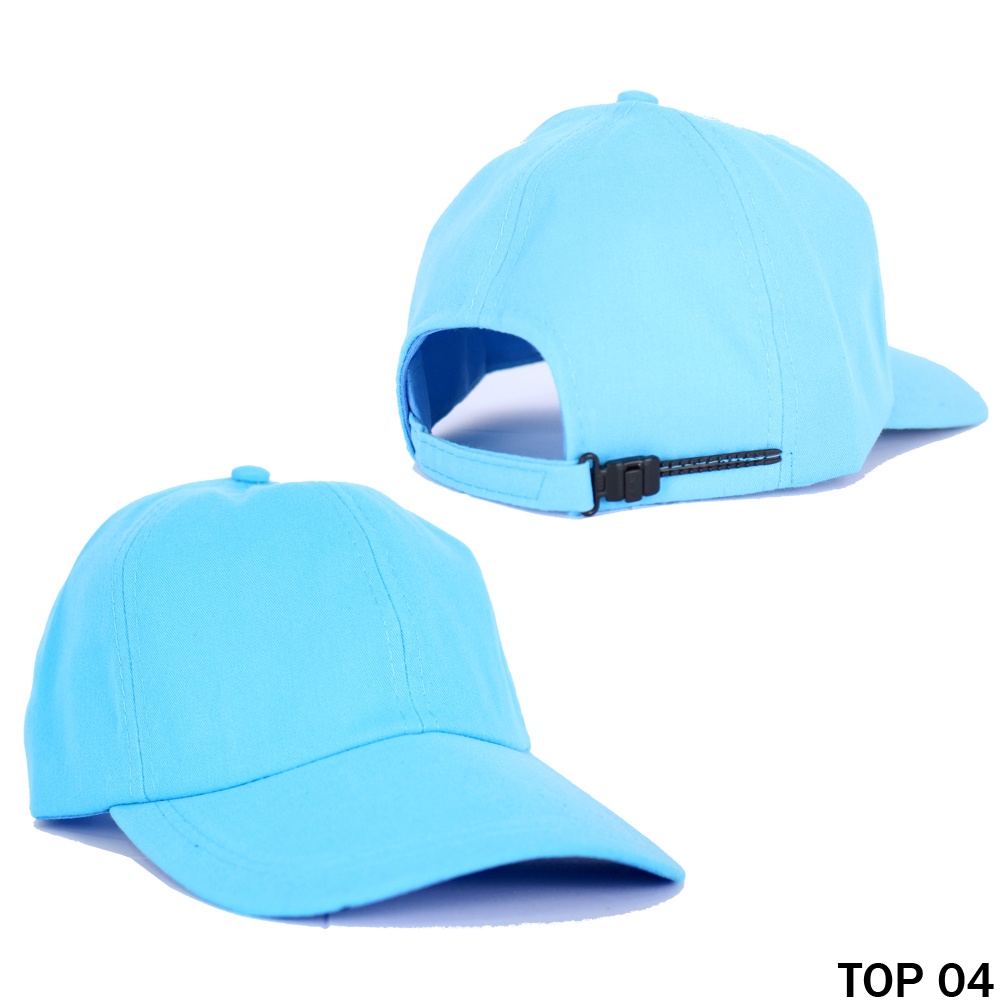 GIOFLO Aksesoris Fashion Topi Polos Bahan Twill Light Blue / TOP 04