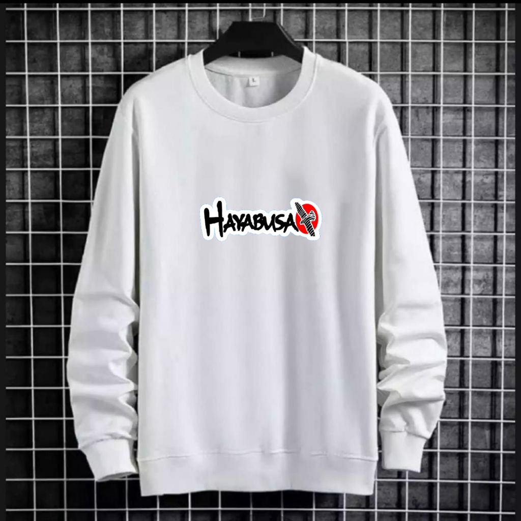 PAKAIAN PRIA/ BAJU UNISEX LENGAN PANJANG HAYABUSA /FASHION PRIA/KUALITAS BAJU BAGUS/BAJU MURAH