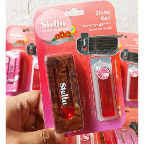 Stella Parfum Mobil Set and Refill Merah Shine Red