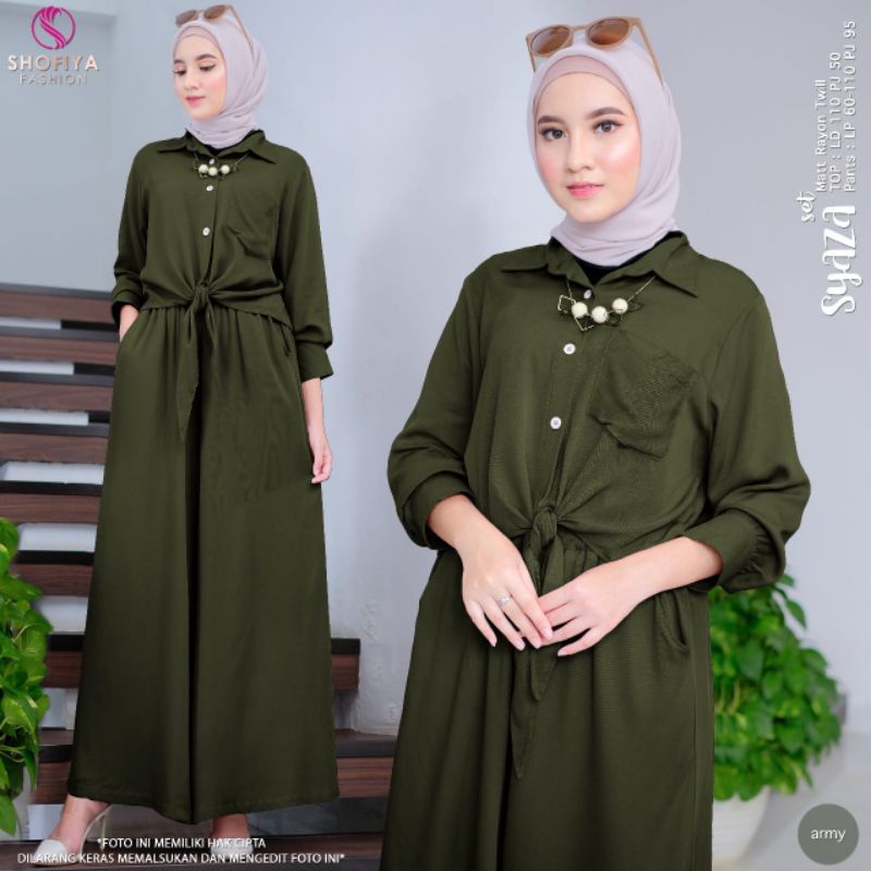 SYAZA SET ORI SHOFIYA | Rayon Twil Premium