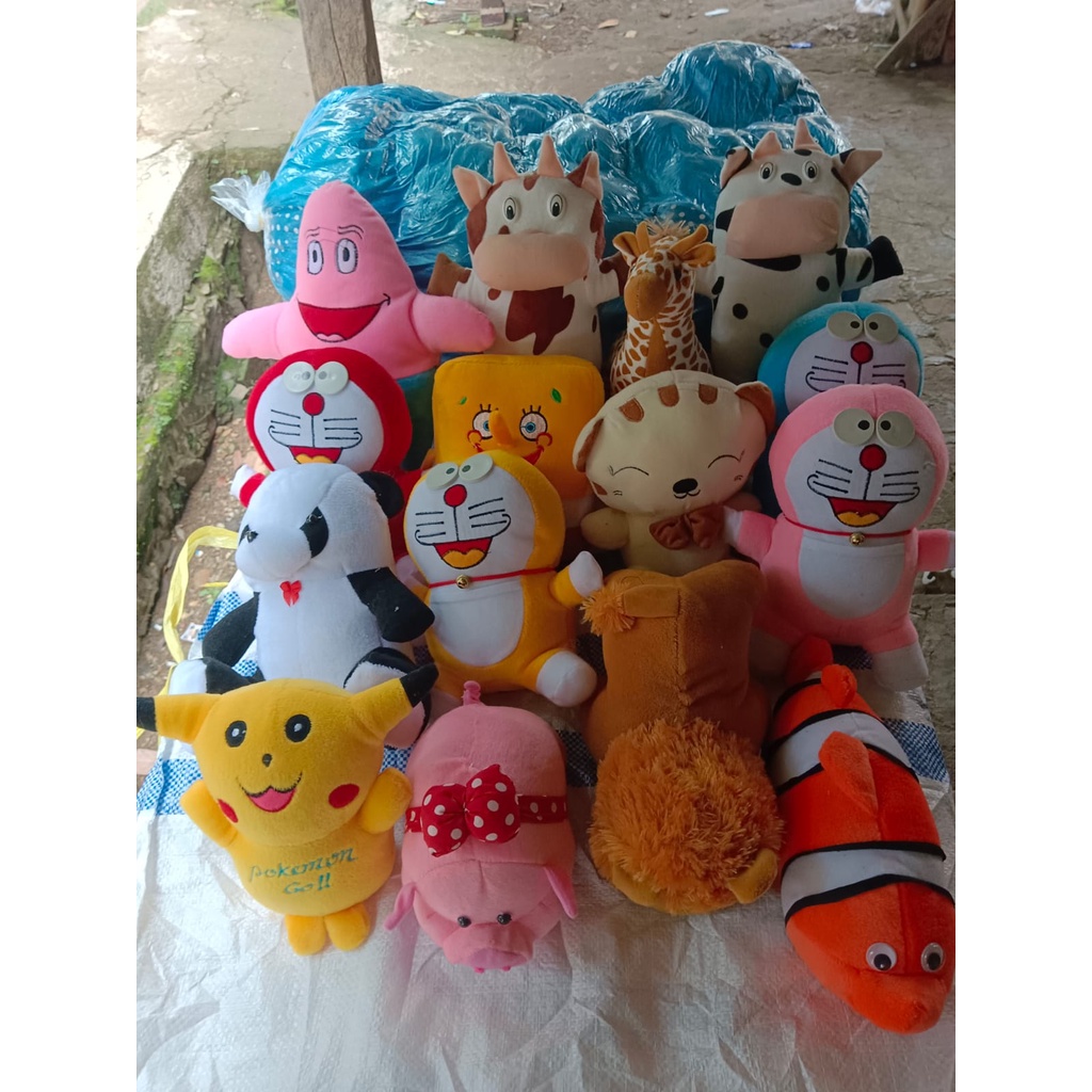 CUCI GUDANG Boneka obral size s ukuran 20cm berbagai macam karakter