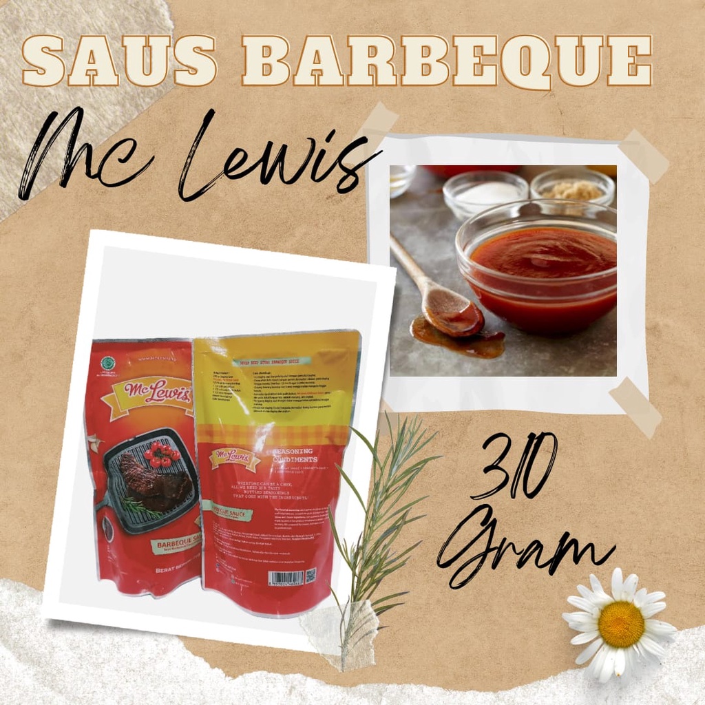 

Saus BBQ Barbeque 310 grm Mc Lewis