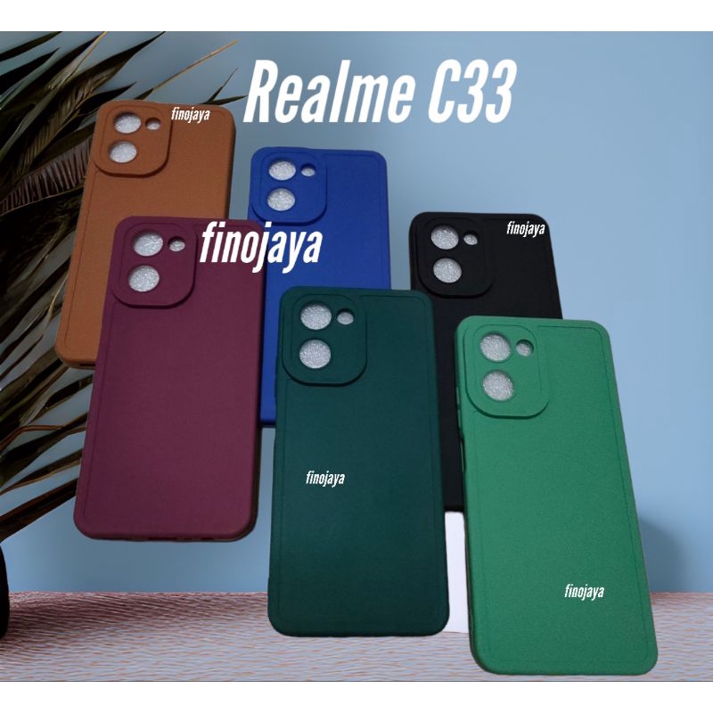 CASE REALME C33 SOFTCASE SILIKON CASING MACARON PELINDUNG PRO CAMERA