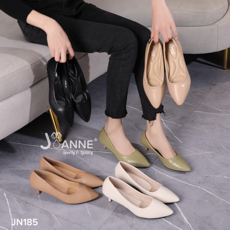 [ORIGINAL] JOANNE 5cm Polos High Heels Shoes Wanita #JN185