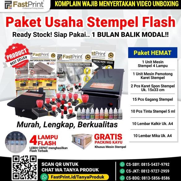

Terlaris Paket Hemat Mesin Stempel 4 Lampu Import Lengkap Termurah
