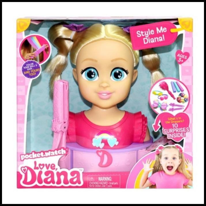 Promo Love Diana Deluxe Styling Head Boneka Love Diana Original