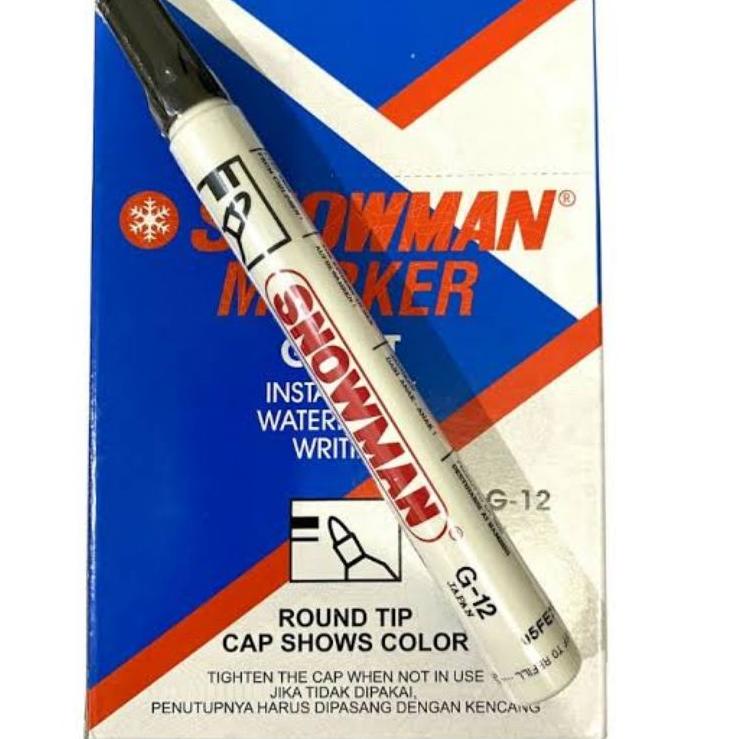 

Update ! Spidol Permanent MARKER SNOWMAN G-12 12 PCS HITAM ✓