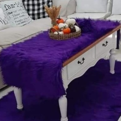 KARPET BULU KOREA LEMBUT 50 X 200 CM, ALAS LANTAI BULU, TAPLAK MEJA BULU, TIKAR BULU LEMBUT