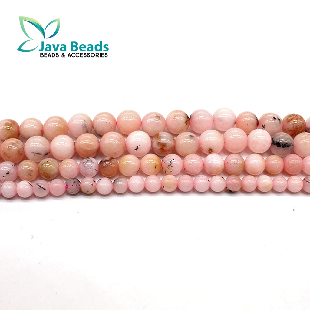 Bahan Gelang Batu Alam Pink Opalite Natural Stone Beads