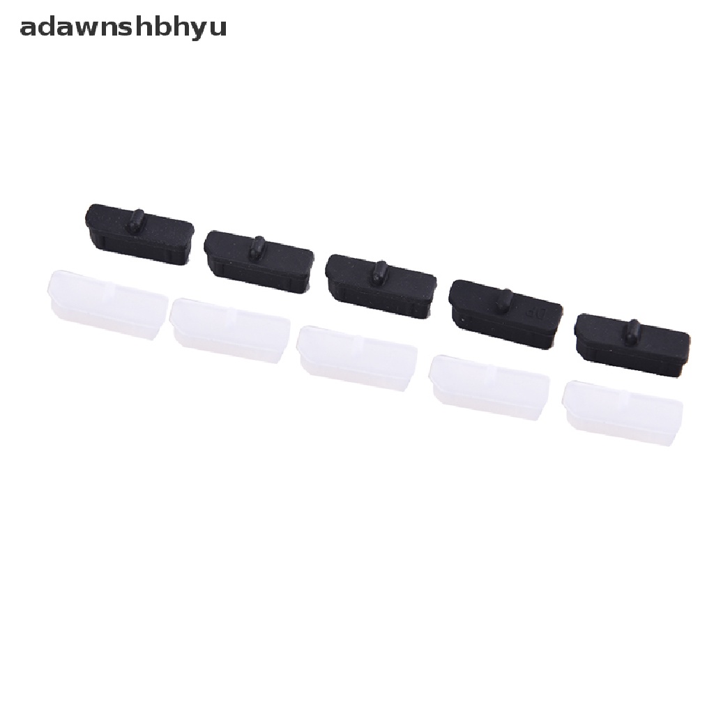 Adawnshbhyu 10pcs DisplayPort Tutup Pelindung Penutup Karet Tutup Debu Untuk Komputer DP Conne ID