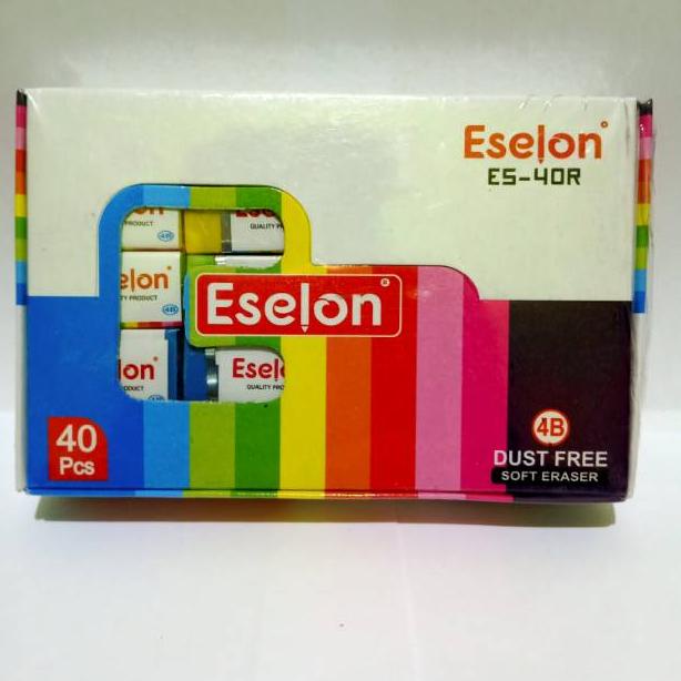 

ヱ SATU PACK ( 40 PCS ) PENGHAPUS PENSIL KECIL WARNA ESELON ES-40R ⇔