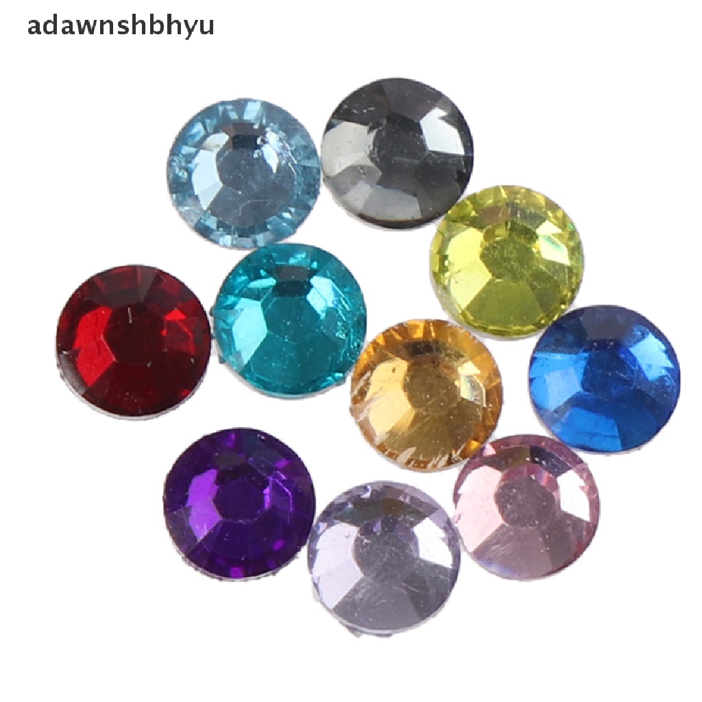 Adawnshbhyu 10000Pcs 3MM Berlian Imitasi AB Susu Jelly Flatback Resin Kristal Untuk Dekorasi Nail Art ID