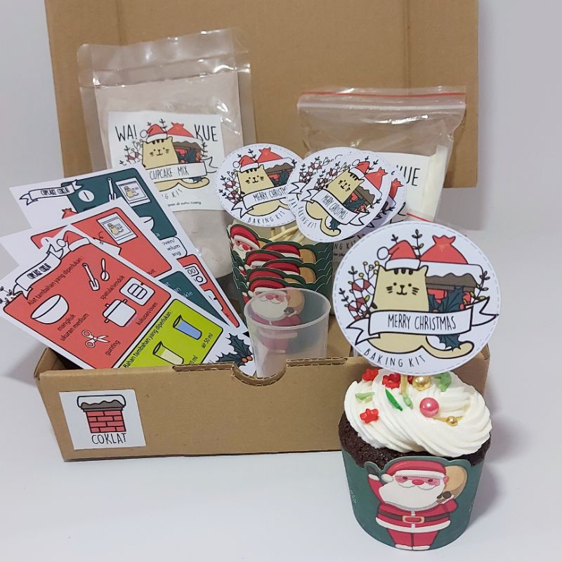 

Cupcake Natal Christmas Baking Kit