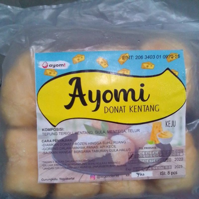 

Donat Kentang Ayomi Keju 8pcs