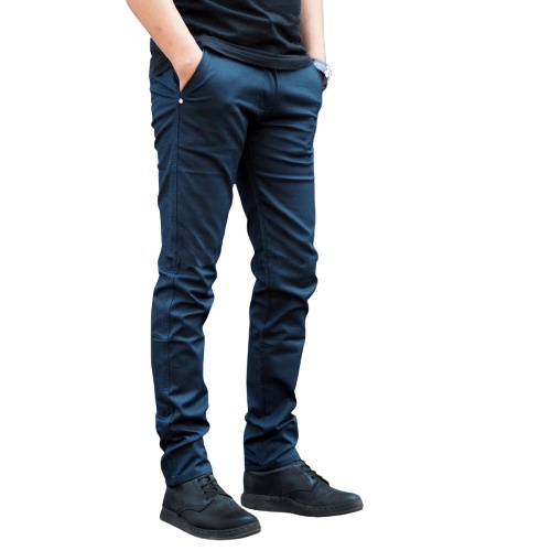 Celana Chino Panjang Pria Original Premium Twill Stretch Meral Tebal Tebel Cinos Panjang Pria Laki Laki Remaja Dewasa Slimfit Slim Fit Kerja