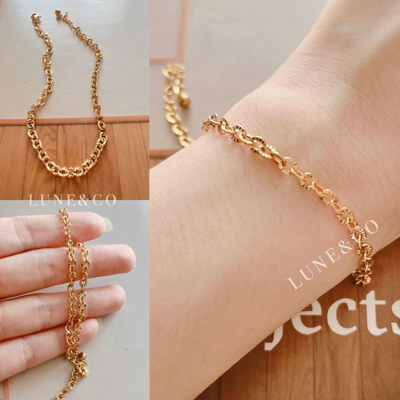 Gelang Rantai Nori Titanium anti karat RS176