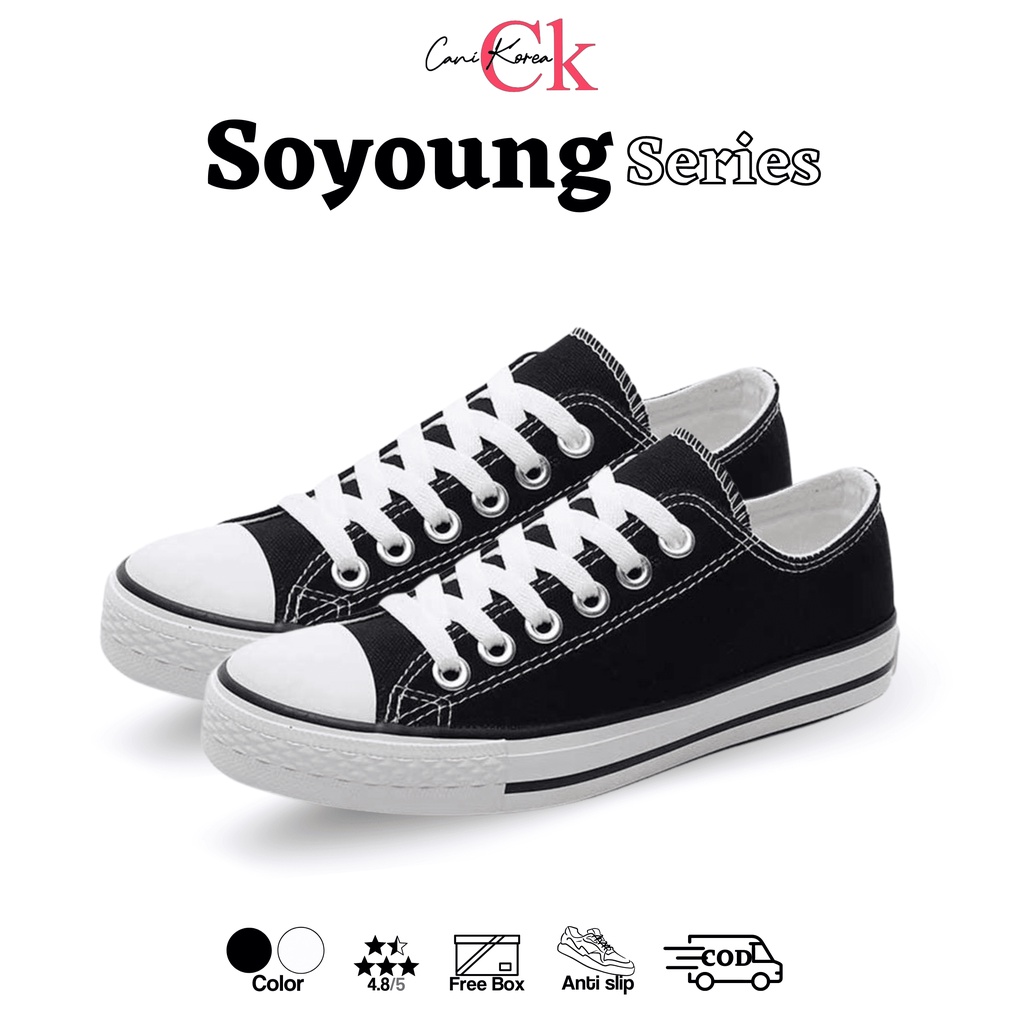 CaniKorea &quot;FREE BOX&quot; Soyoung Sepatu Fashion Wanita Import Premium Quality Anti Slip 9066