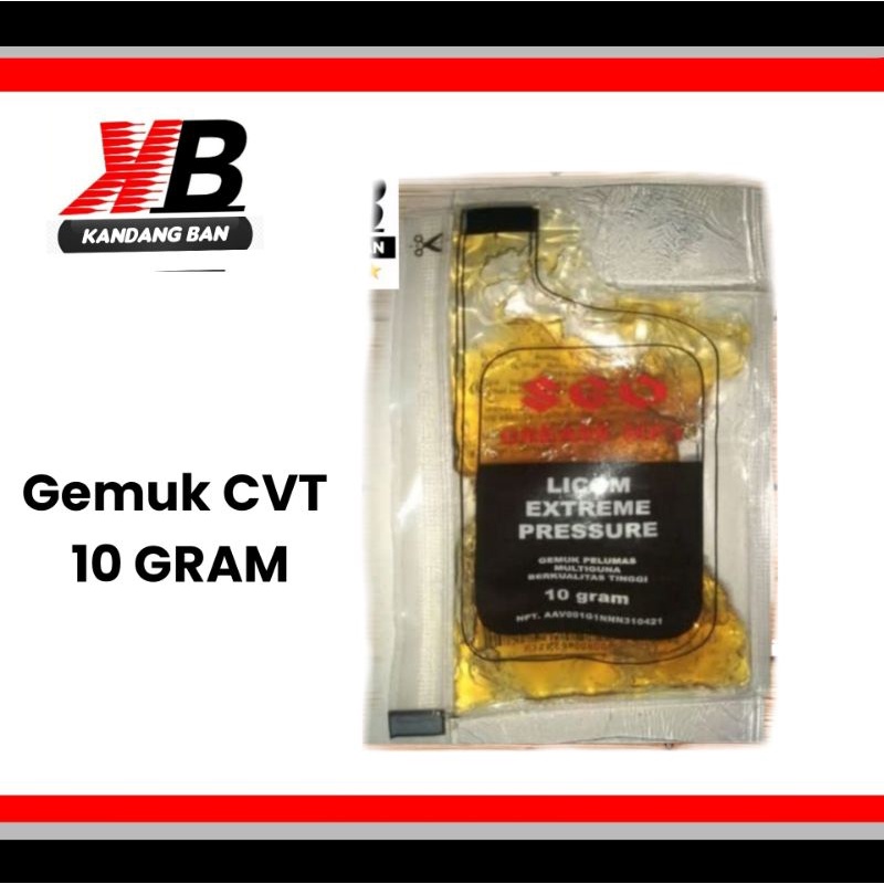 GEMUK CVT ASLI SGO 10 GRAM FOR ALL CVT HONDA,YAMAHA,SUZUKI