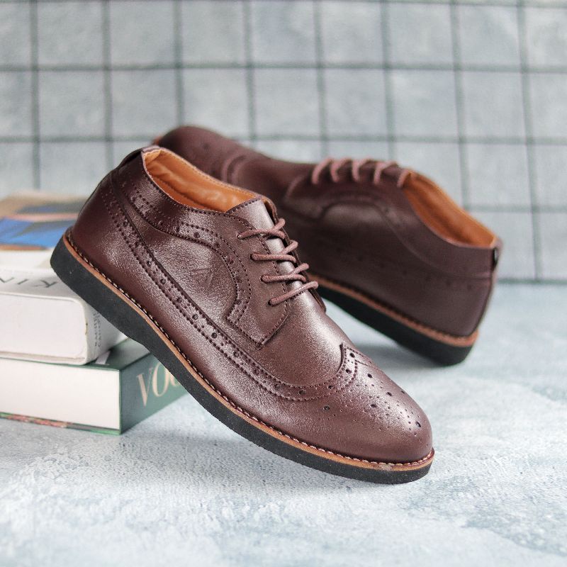 Sepatu Formal Pria Hitam Tali Kasual Casual Kulit Pu Antislip Original Kerja Kuliah Kantor Kondangan Xshoesbdg.id x Saga