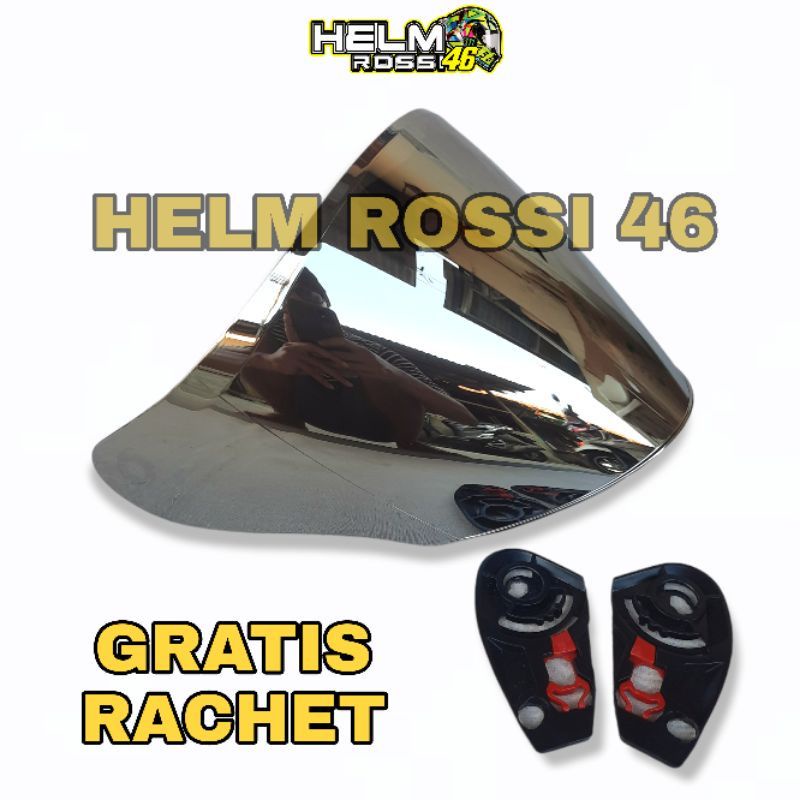 KACA VISOR FLAT NJS KRONOS PNP + RACHET HELM  NJS KRONOS